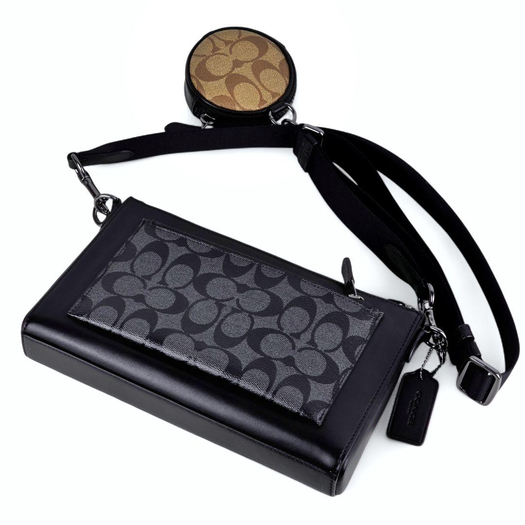 極美品 コーチ COACH シグネチャー ホールデン クロスボディ