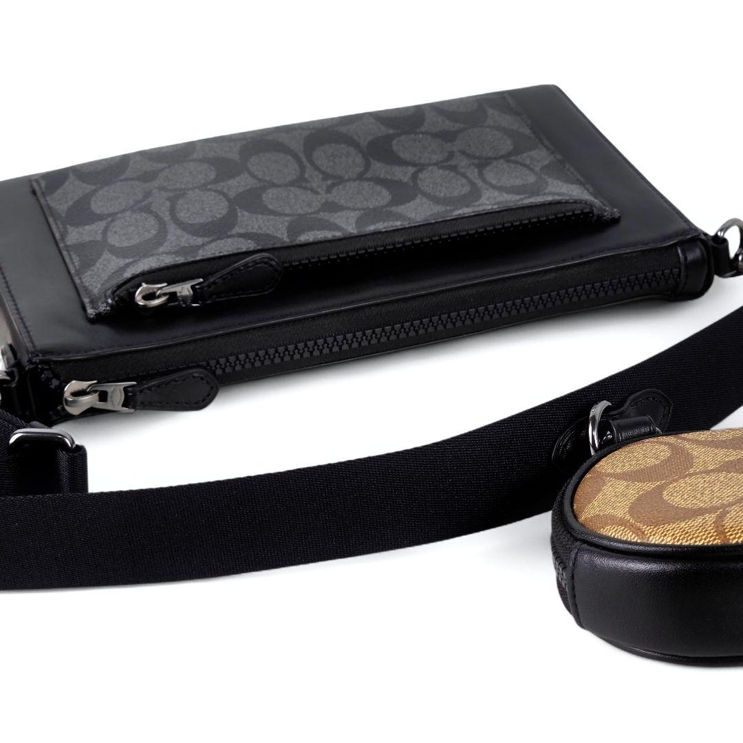 極美品 コーチ COACH シグネチャー ホールデン クロスボディ