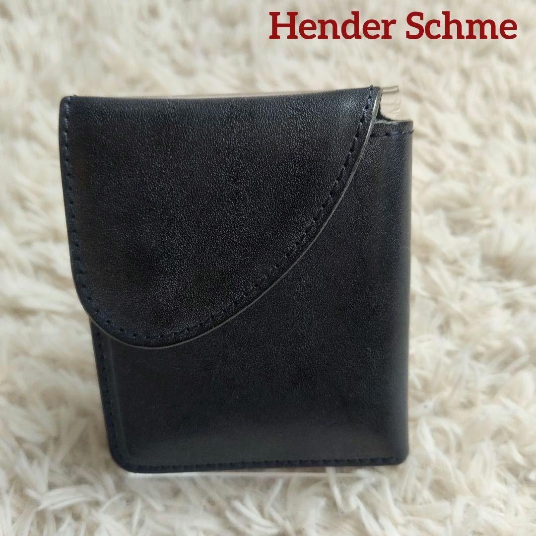 Hender Scheme/エンダ―スキーマ wallet 二つ折り ネイビー