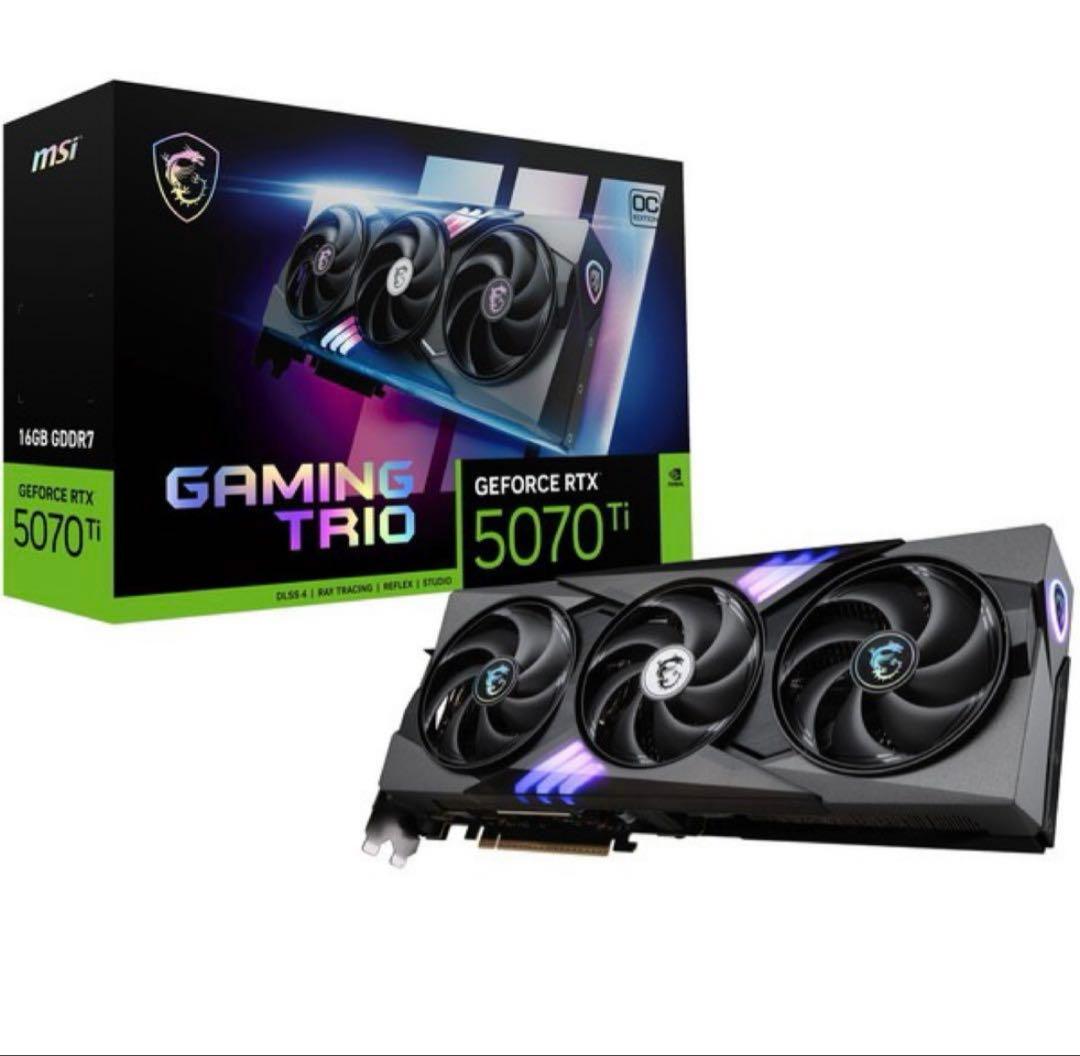 グラフィックボード・グラボ・ビデオカード MSI GeForce RTX 5070 Ti Gaming Trio