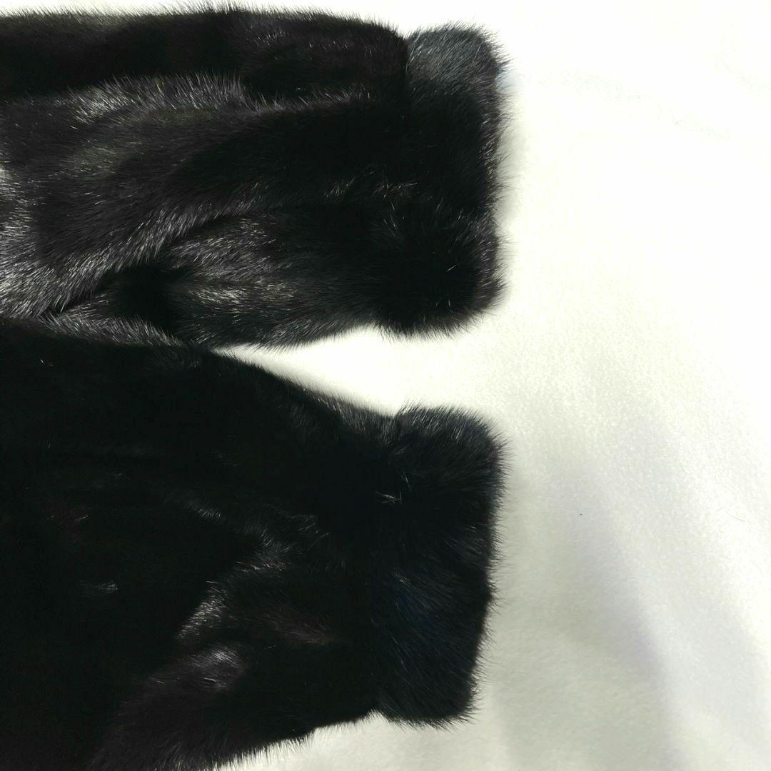 SAGA MINK コート ブラック