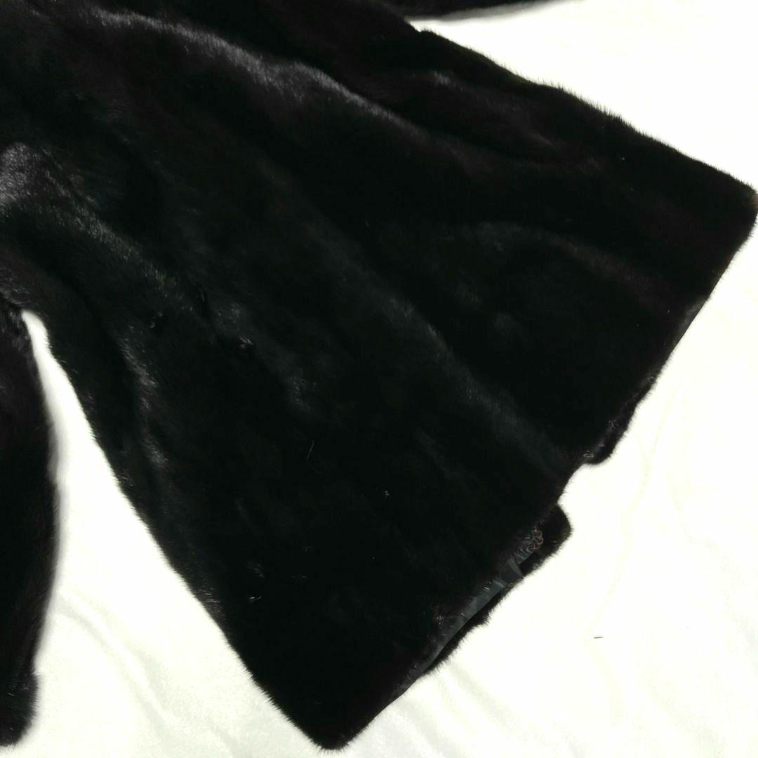 SAGA MINK コート ブラック