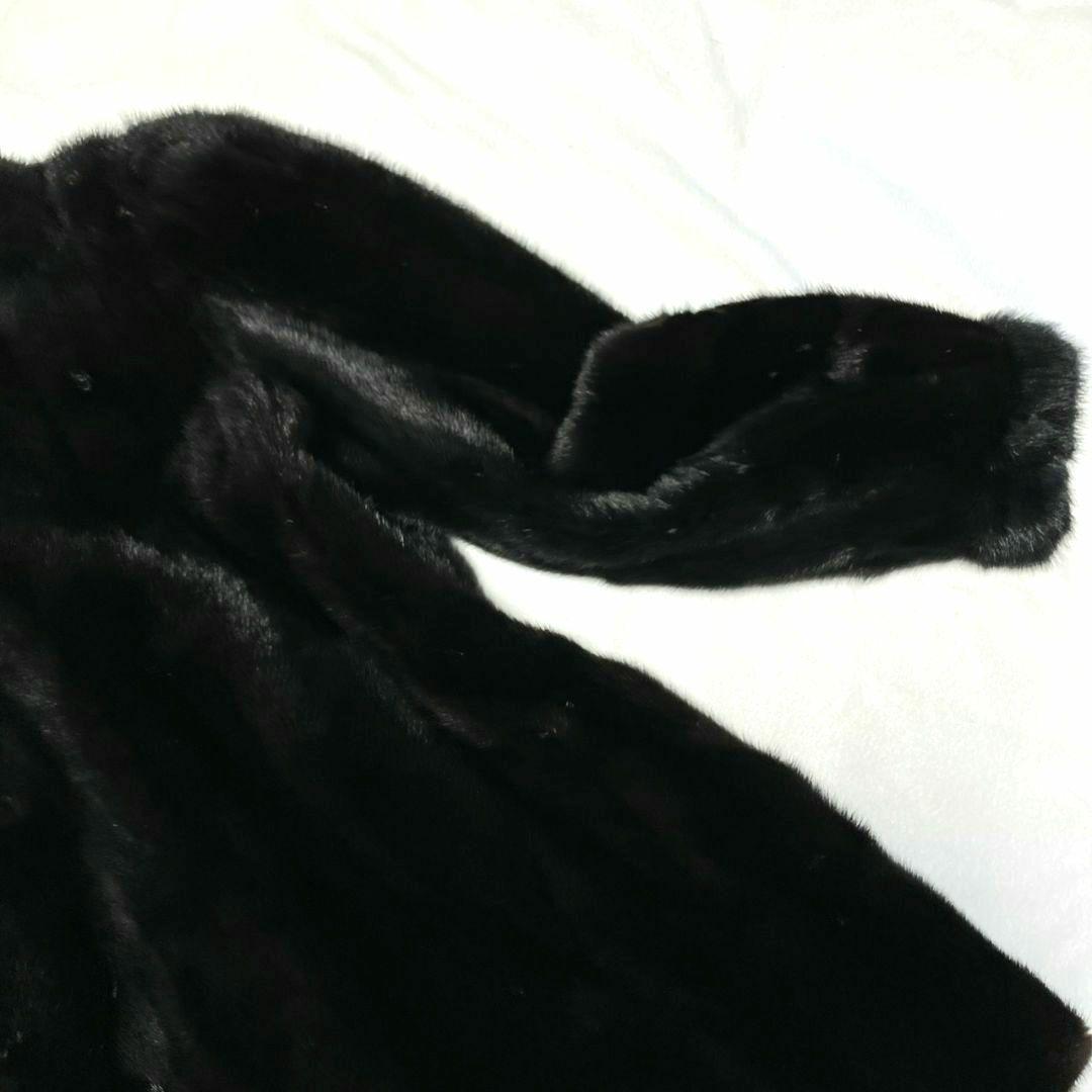 SAGA MINK コート ブラック