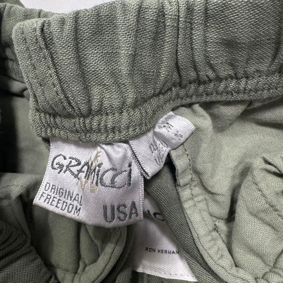 グランド × ロンハーマン M カーゴパンツ オリーブ 別注 イージーパンツ