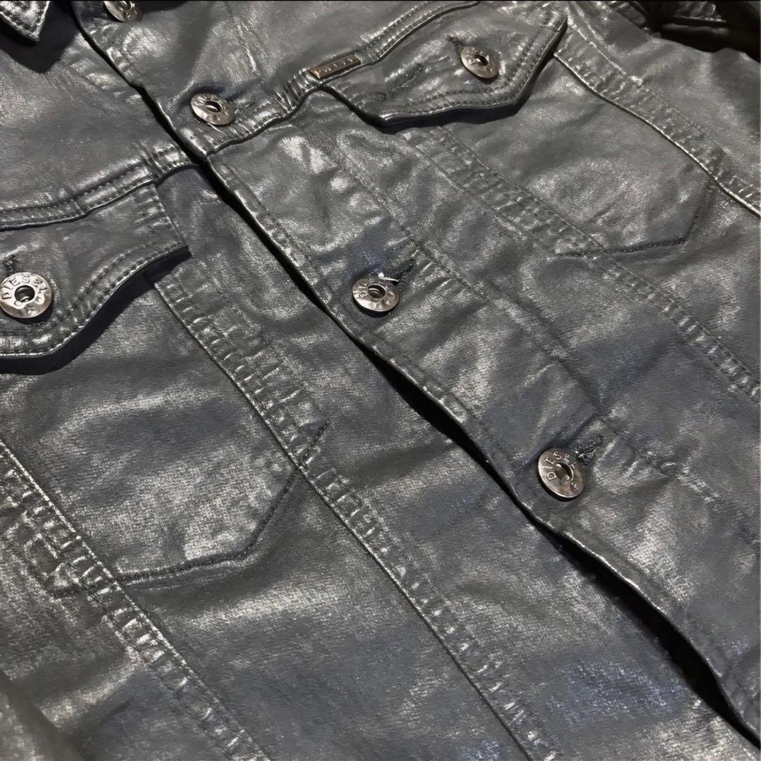DIESEL ELSHAR コーティングデニムジャケット