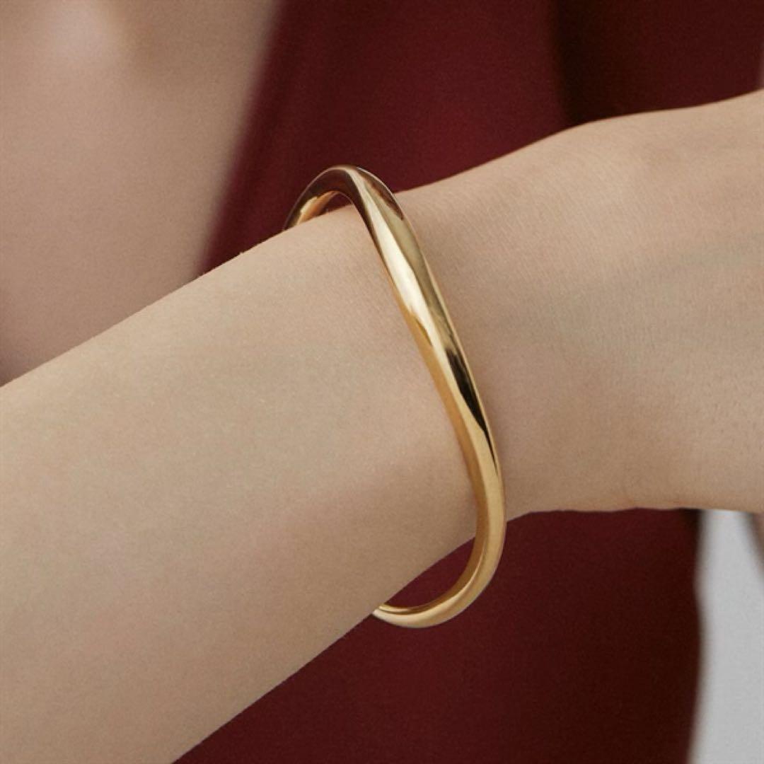 ヨンドシー【Noble of Water】シルバー バングル 18Kコーティング