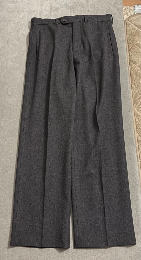 パンツ 98FW prada wool slacks dark gray (44)