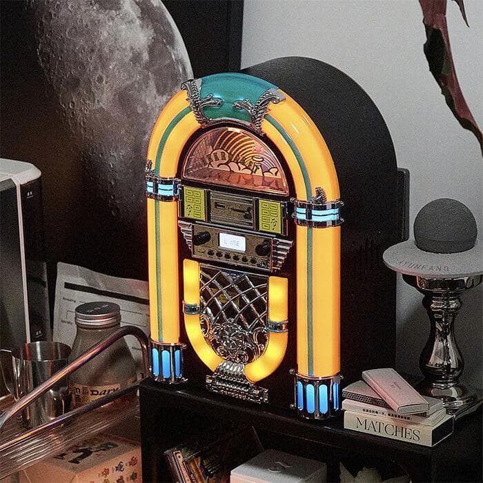 ジュークボックス/ミニ テーブルトップ CDプレーヤー/Bluetooth