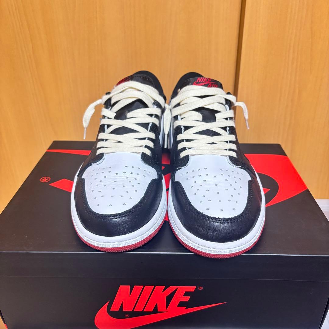 シューズ(男性用) Nike Air Jordan 1 Retro Low OG Black Toe