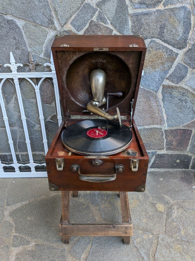 長*一様 アメリカ 1920-30年代製 Magna マグナ 上蓋裏 反響装置式