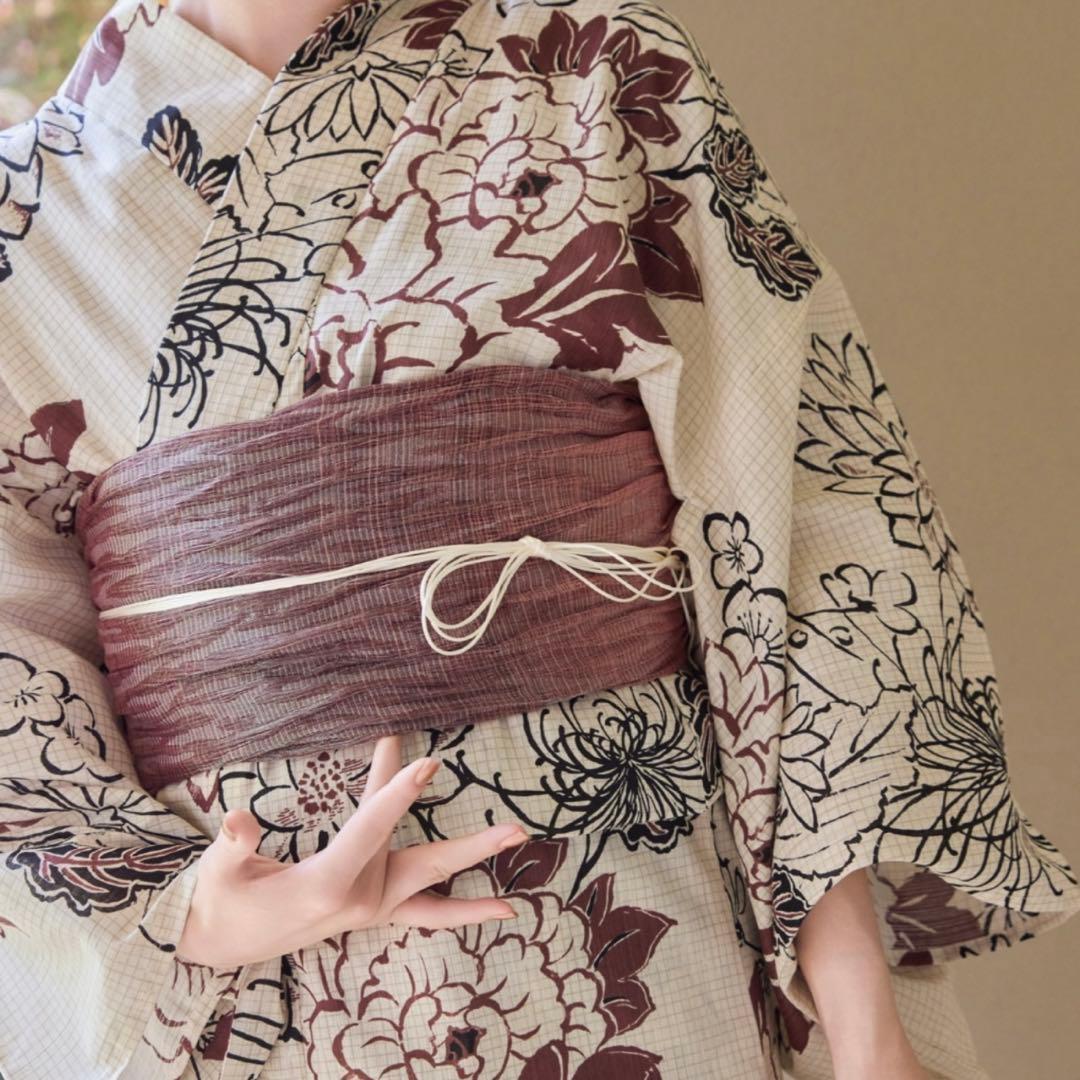 hinari × utatane浴衣セット 牡丹 Sサイズ