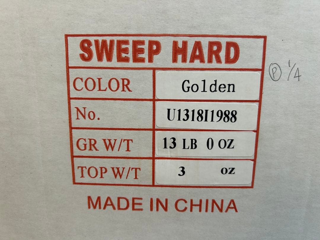 送料込み【新品】スイープハード・ゴールド　ハイスポーツ　13ポンド0オンス 1