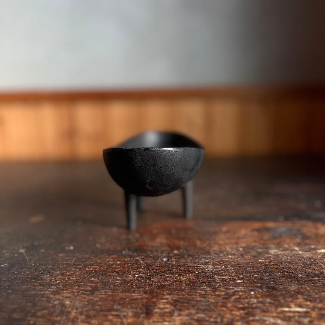 1971年【南部鉄器三つ足水盤】馬場忠寛ミッドセンチュリービンテージモダン