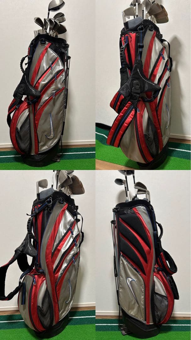 最終値引き！！【NIKE】　ゴルフクラブセット　スタンド型キャディバッグ