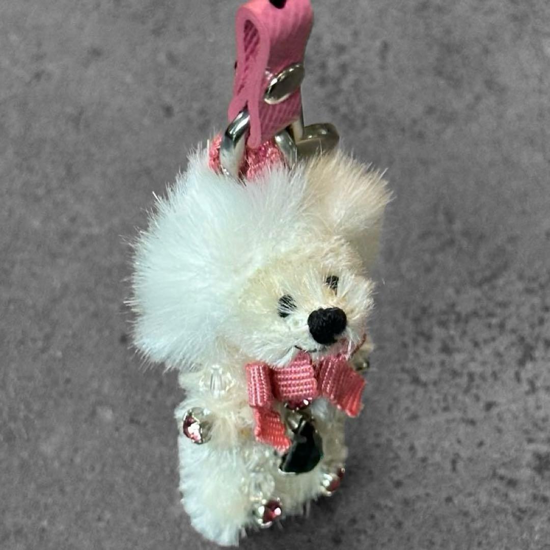 アクセサリー PRADA Mohair&Fur Bear Crystal Charm