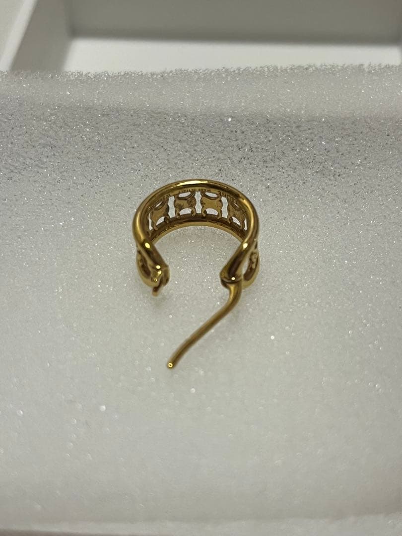 【片耳のみ】CELINEセリーヌ トリオンフ マルチフープピアスゴールド