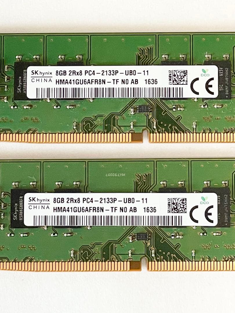 SK Hynix 8GB PC4-2133Pメモリ 8×2(16GB)