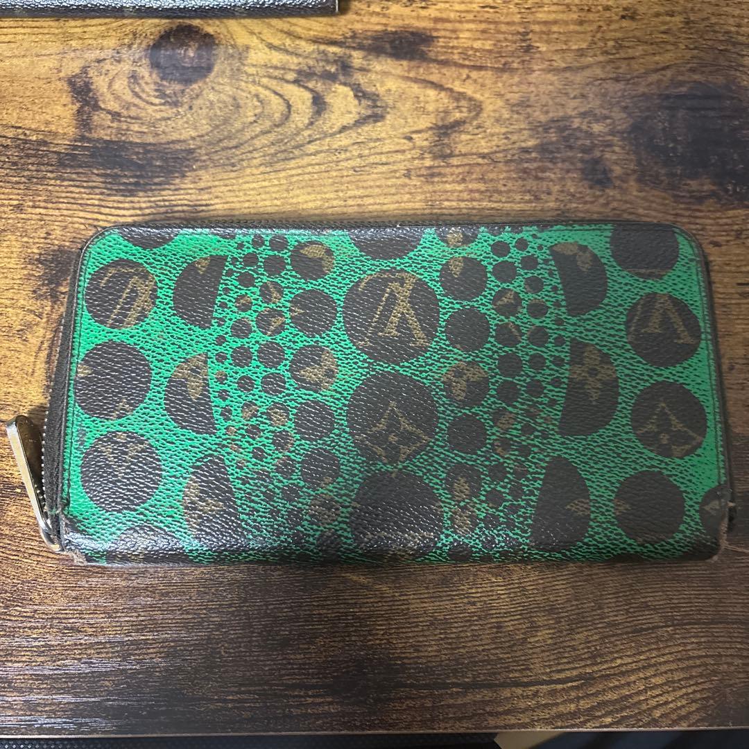 【ジャンク品】louis vuitton 草間彌生 長財布