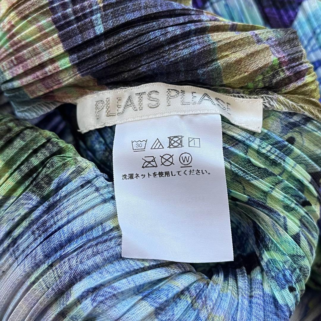 PLEATSPLEASE イッセイミヤケ チュニック　ブルー　3