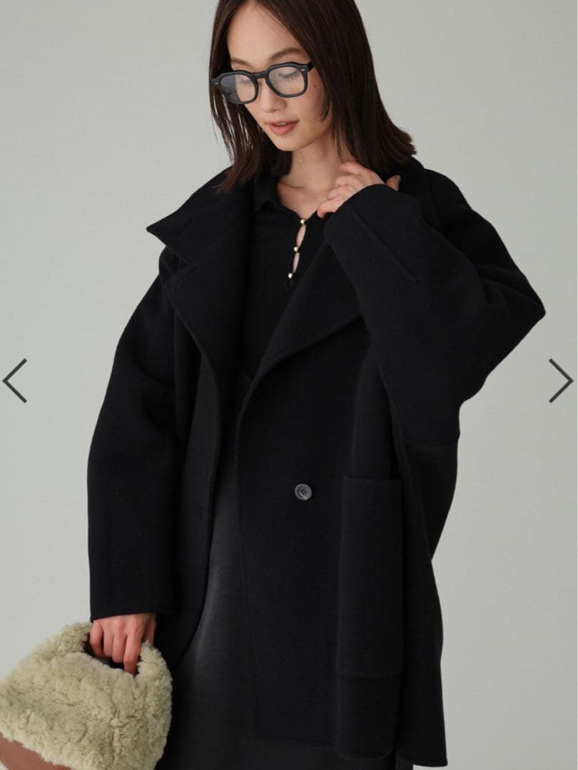 【BABYLONE】バビロン⭐︎未使用　ウールドルマンコート黒