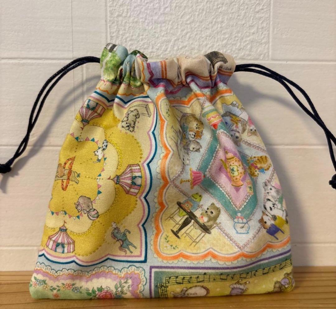 おまとめページ　巾着　ポーチ　ユキエモン　猫柄　人気　ハンドメイド