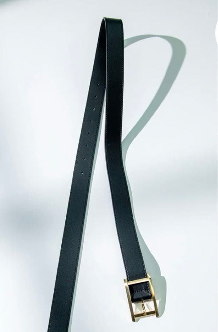 新品未使用　Lazo_N33° ロングベルト　ゴールド×ブラック