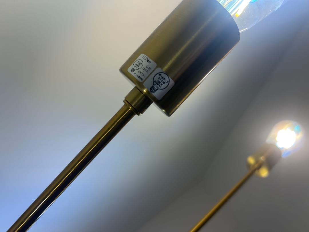 unico 別注 Astre 照明 ゴールド 6灯シーリングライト アストル