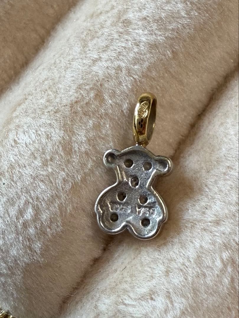 TOUS トウス　k18 ダイヤモンド　くま　テディベア　チャーム