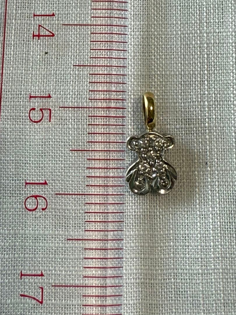 TOUS トウス　k18 ダイヤモンド　くま　テディベア　チャーム