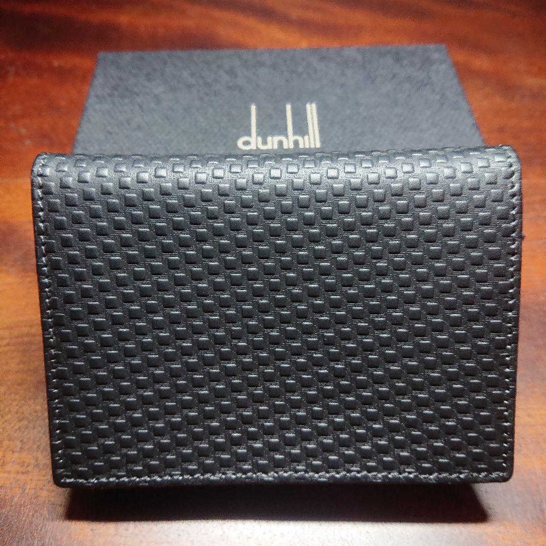 ダンヒル MICRO D-EIGHT レザーメッシュ 名刺入れ