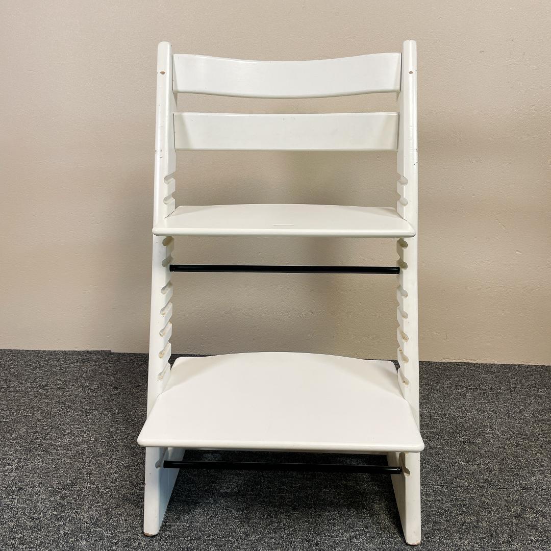 【良品】STOKKE トリップトラップ ホワイト シリアル6