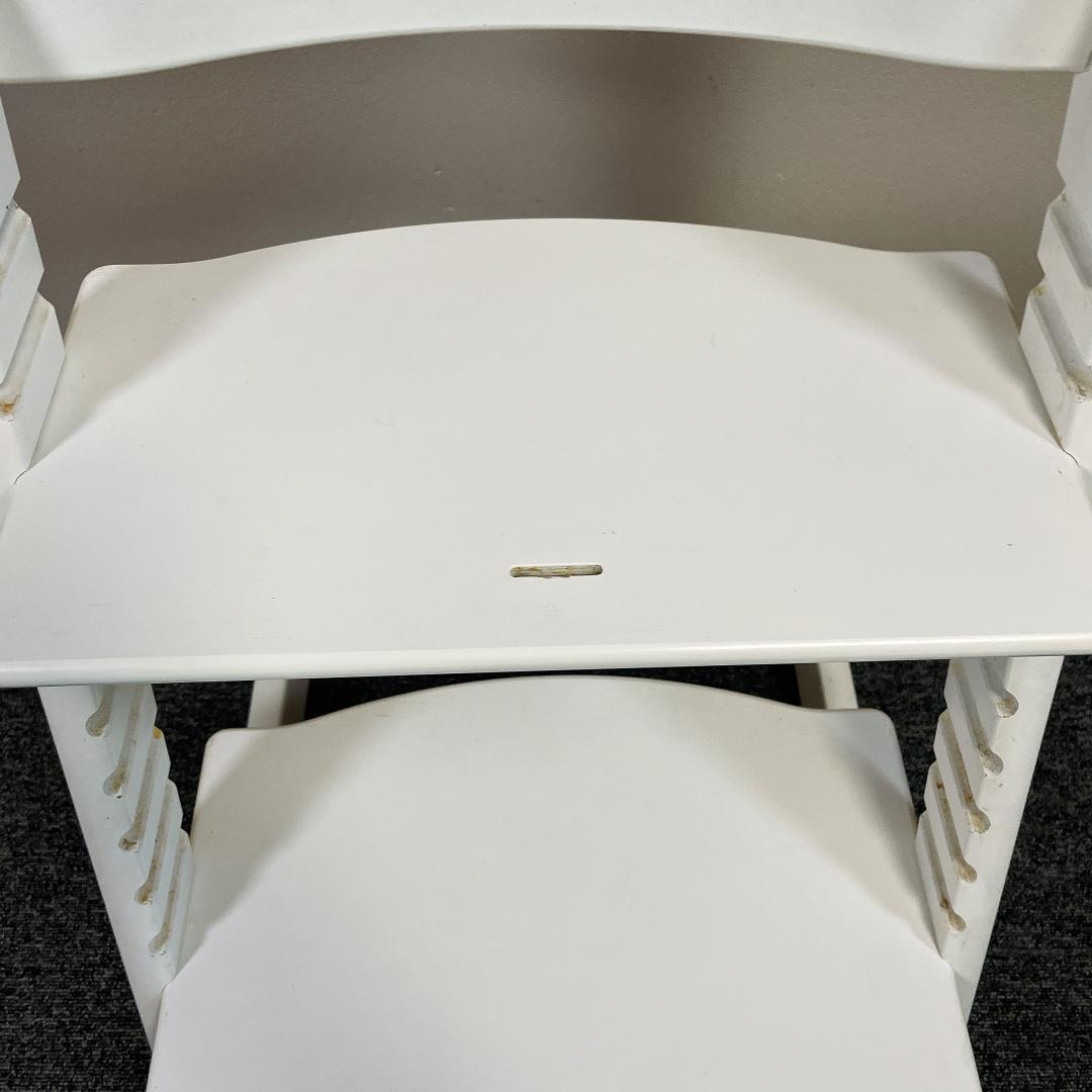 【良品】STOKKE トリップトラップ ホワイト シリアル6