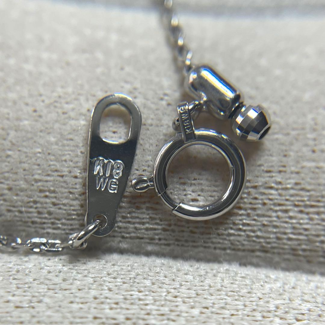 専用JZ10★K18WG 長60.5cm 幅1mm 調整可能 カットあずき