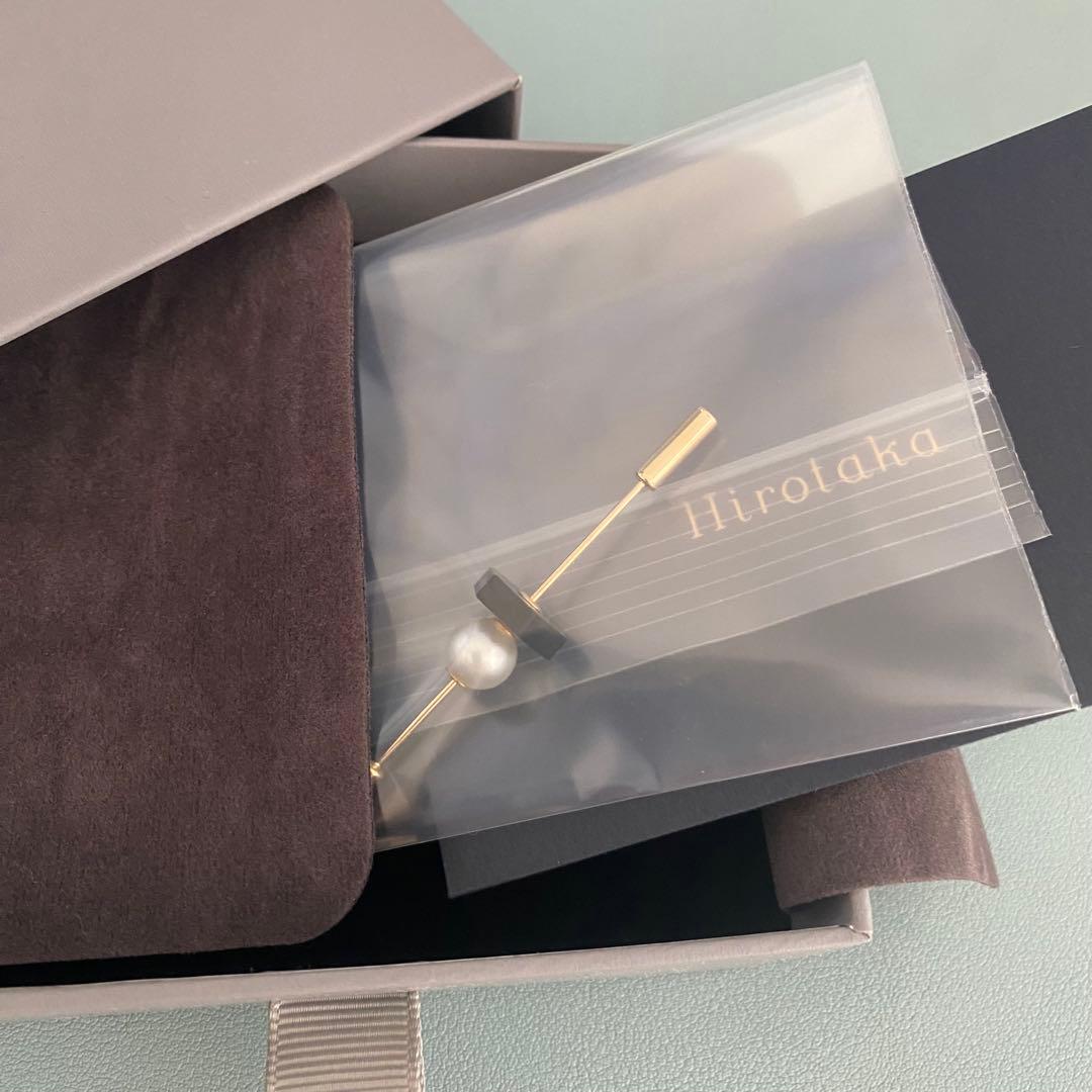 Hirotaka ヒロタカ SPEAR ピアス / オニキス&アコヤパール