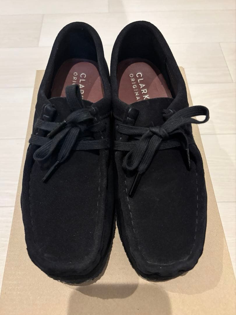 ●美品● CLARKS/クラークス　Wallabee/ワラビー　スエード　黒