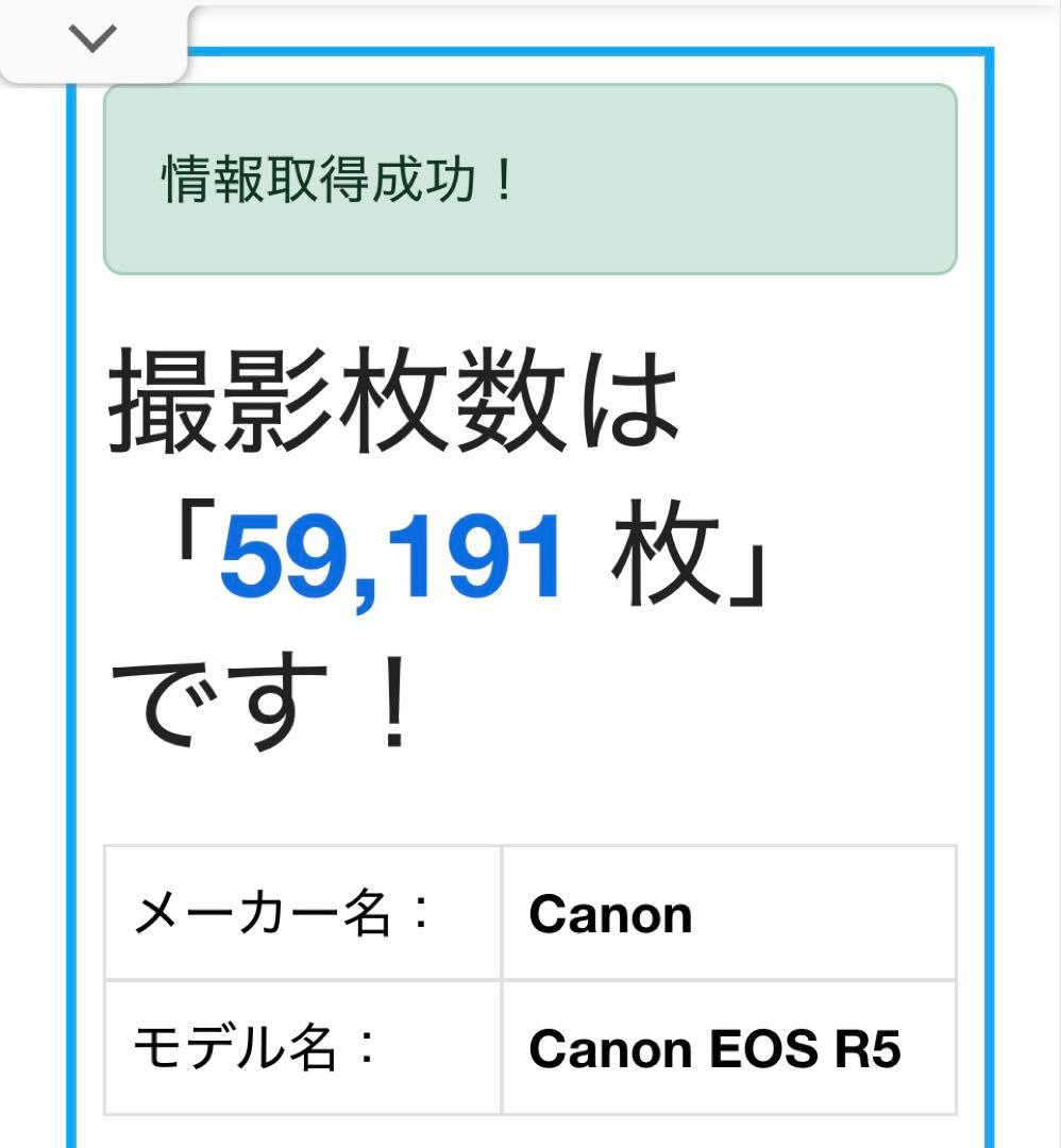 【美品】Canon EOS R5 ボディのみ 付属品完備