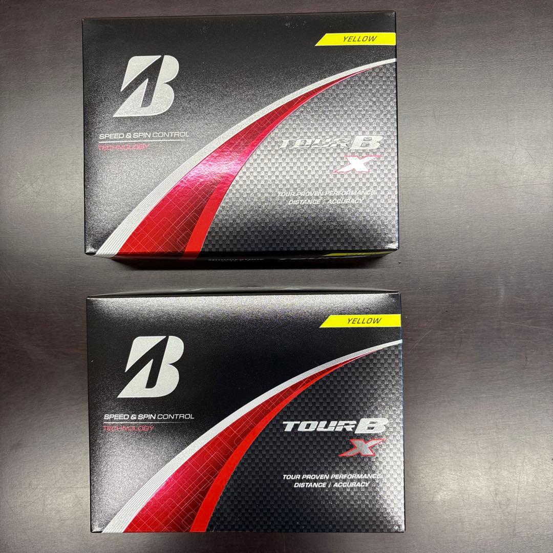 ブリヂストンTOUR B Xゴルフボール 2箱イエロー