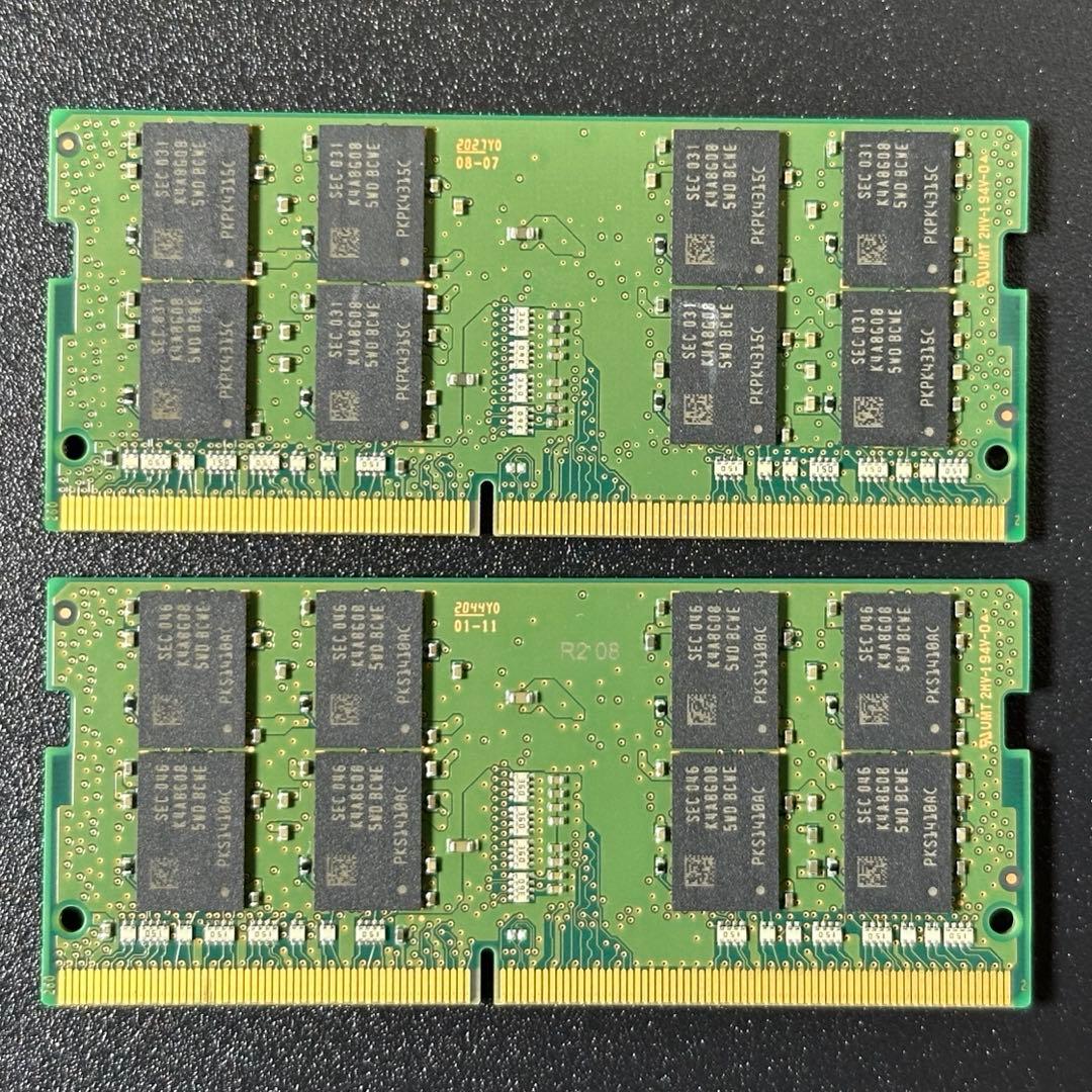 【動作保証】DDR4-3200 16GB(8GB×2) Samsung p98