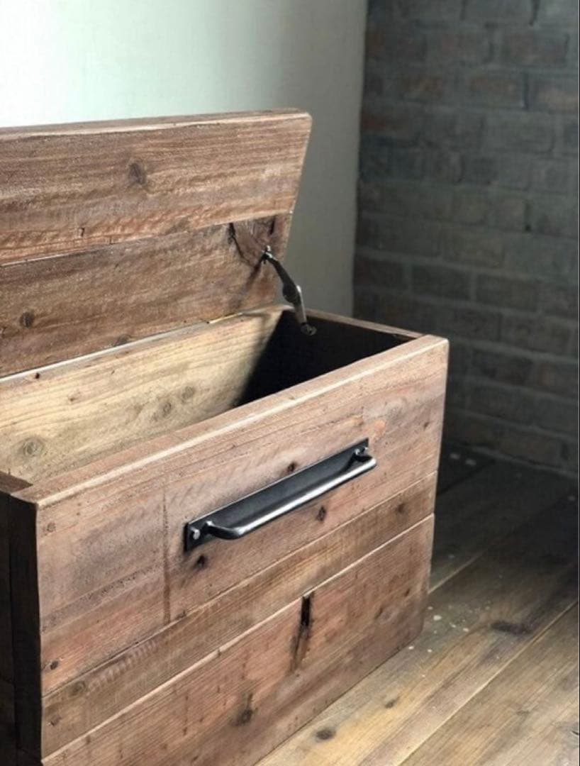 数量限定　特別価格　収納　椅子　ベンチ　木箱　古材　テーブル　ウッドボックス