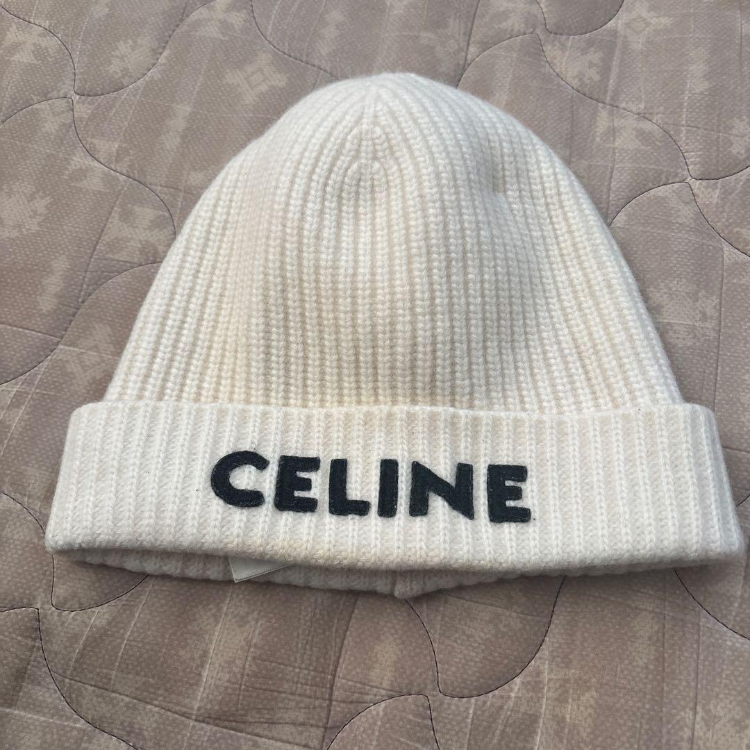 セリーヌ CELINE ニット帽 リブ編み