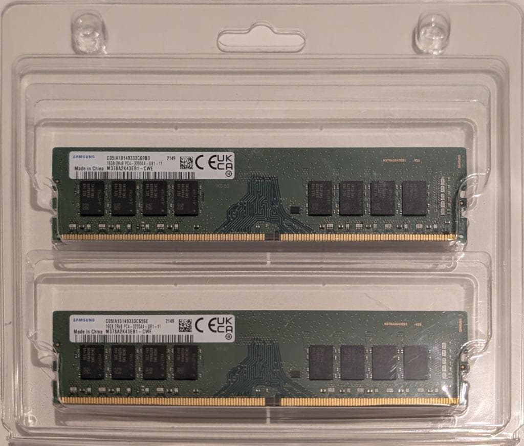 Samsung DDR4 メモリ 32GB (16GB × 2枚組)
