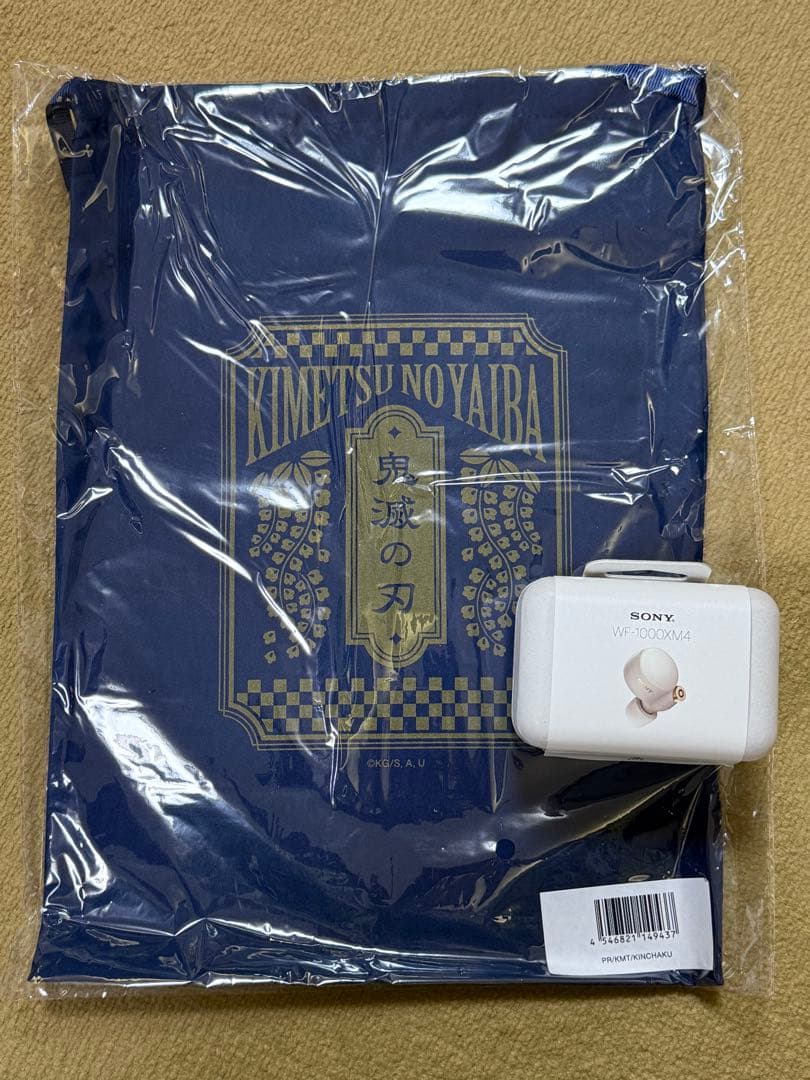 鬼滅の刃　SONY ヘッドホン「WF-1000XM4」イヤホン　煉獄杏寿郎