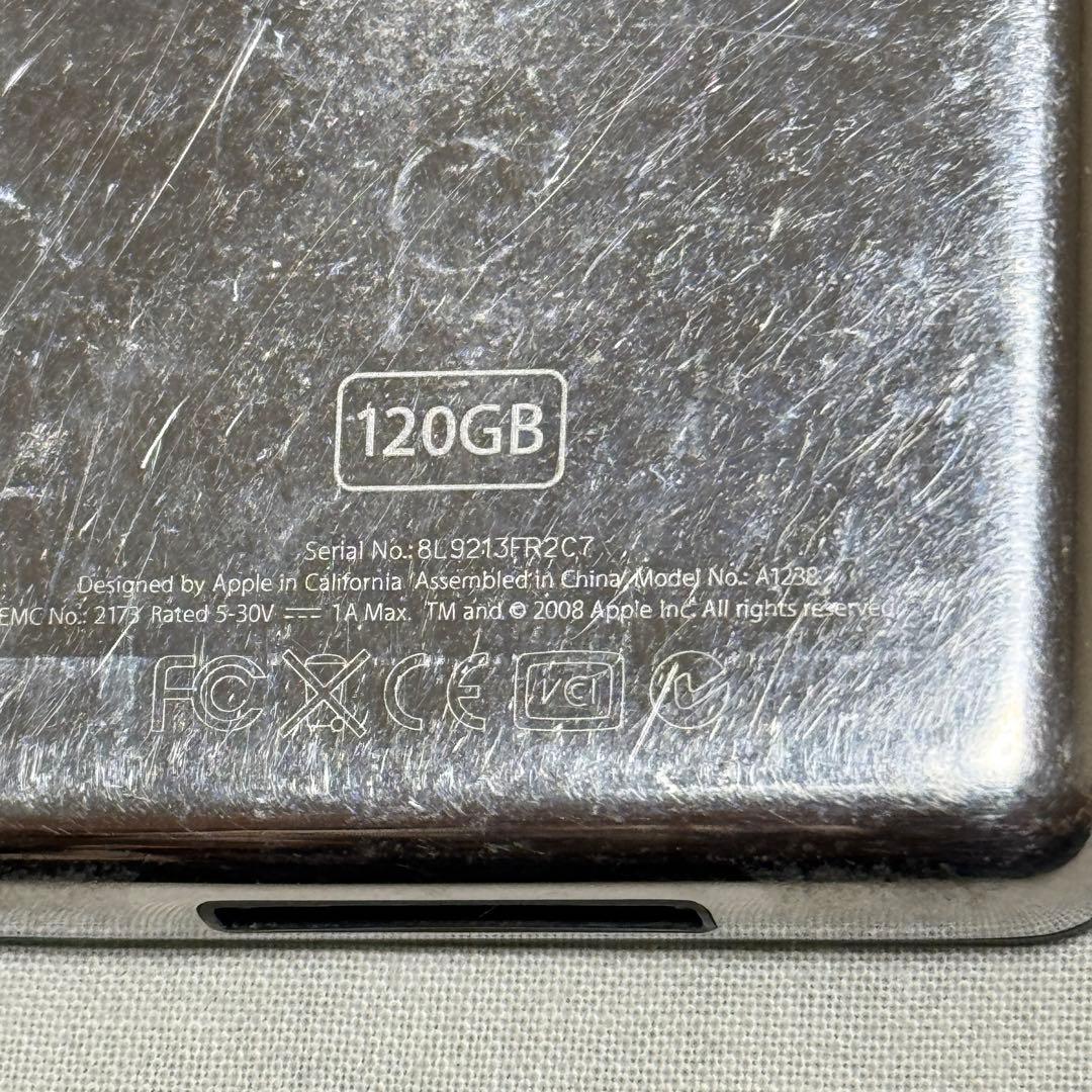 【動作OK】Apple iPod 120GB グレー