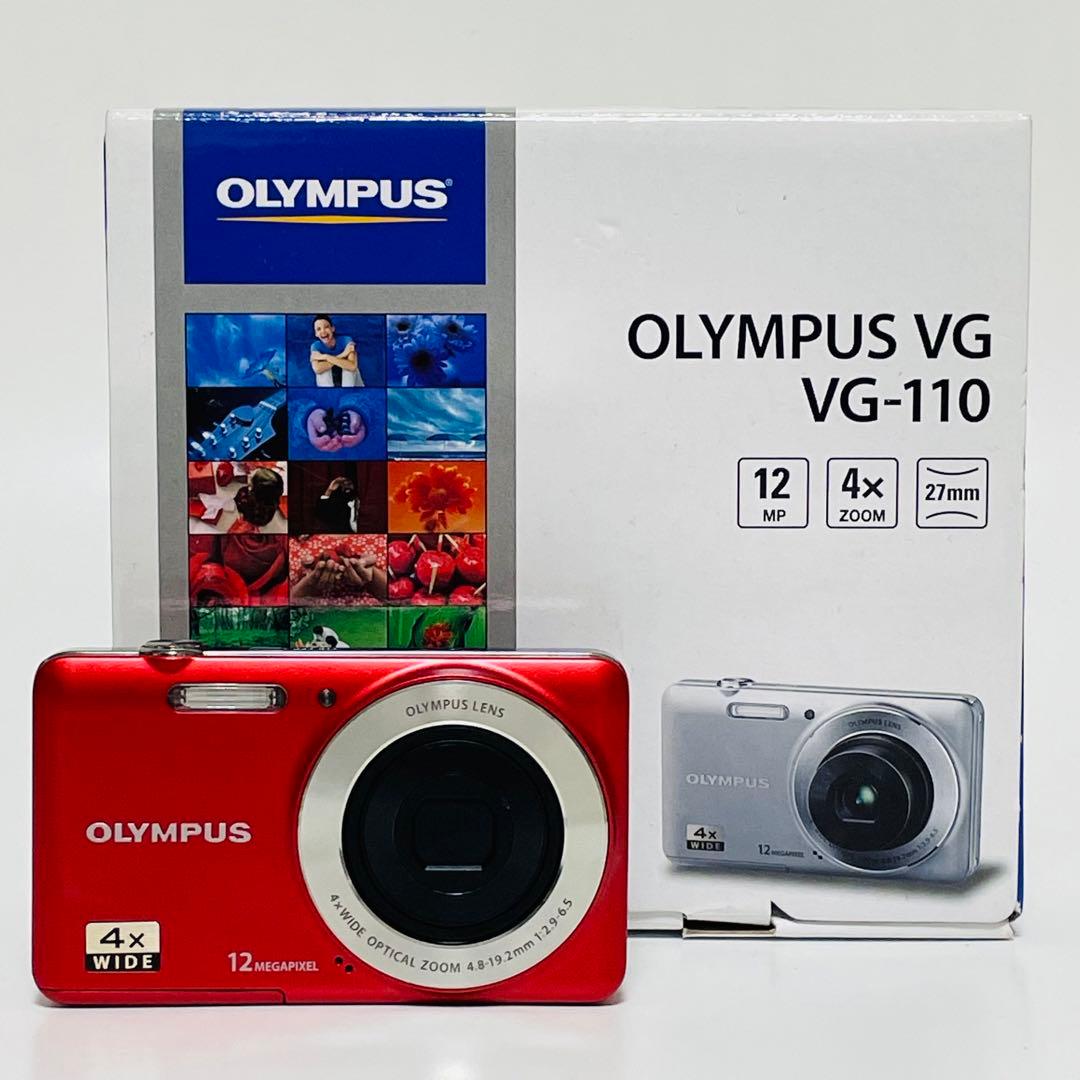 OLYMPUS オリンパス コンパクトデジタルカメラ VG-110 レッド