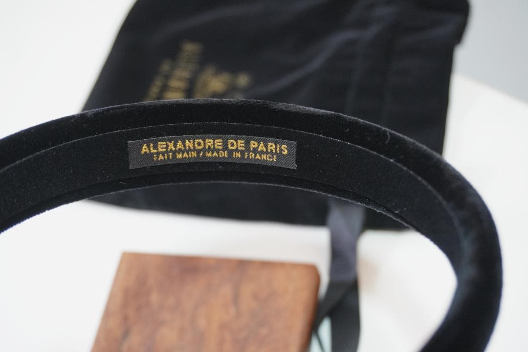▢ALEXANDRE DE PARIS▢ アレクサンド　ベロア　 カチューシャ