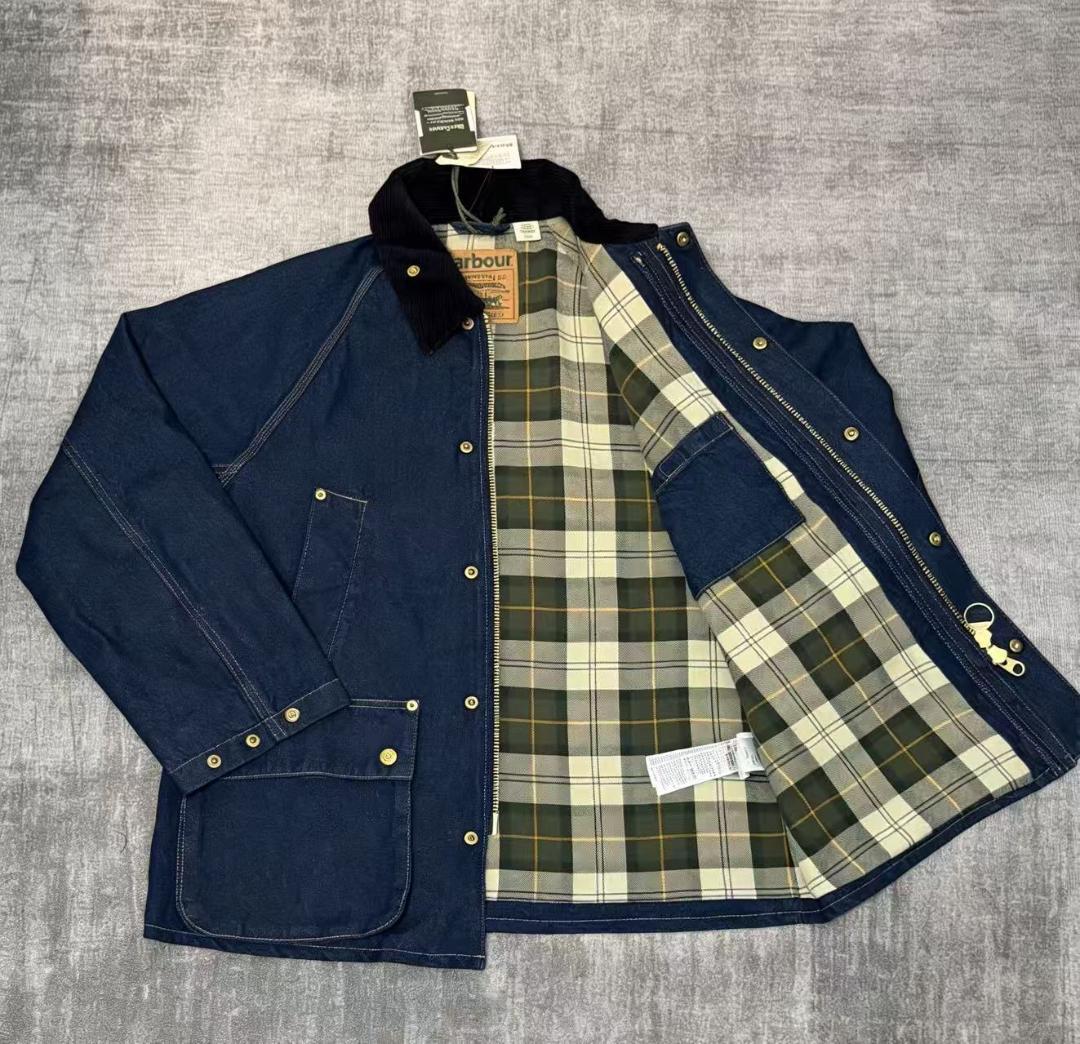 美品Barbour ネイビー カバーオールXS