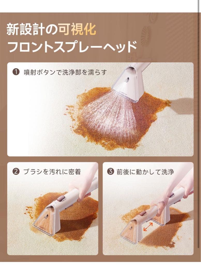 LUMINT スチームクリーナー 本体 OXY Proクリーナー付き