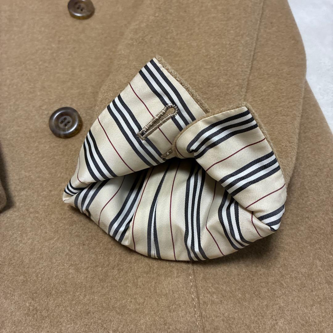 【美品】バーバリー　ロンドン　羊毛カシミアピーコート