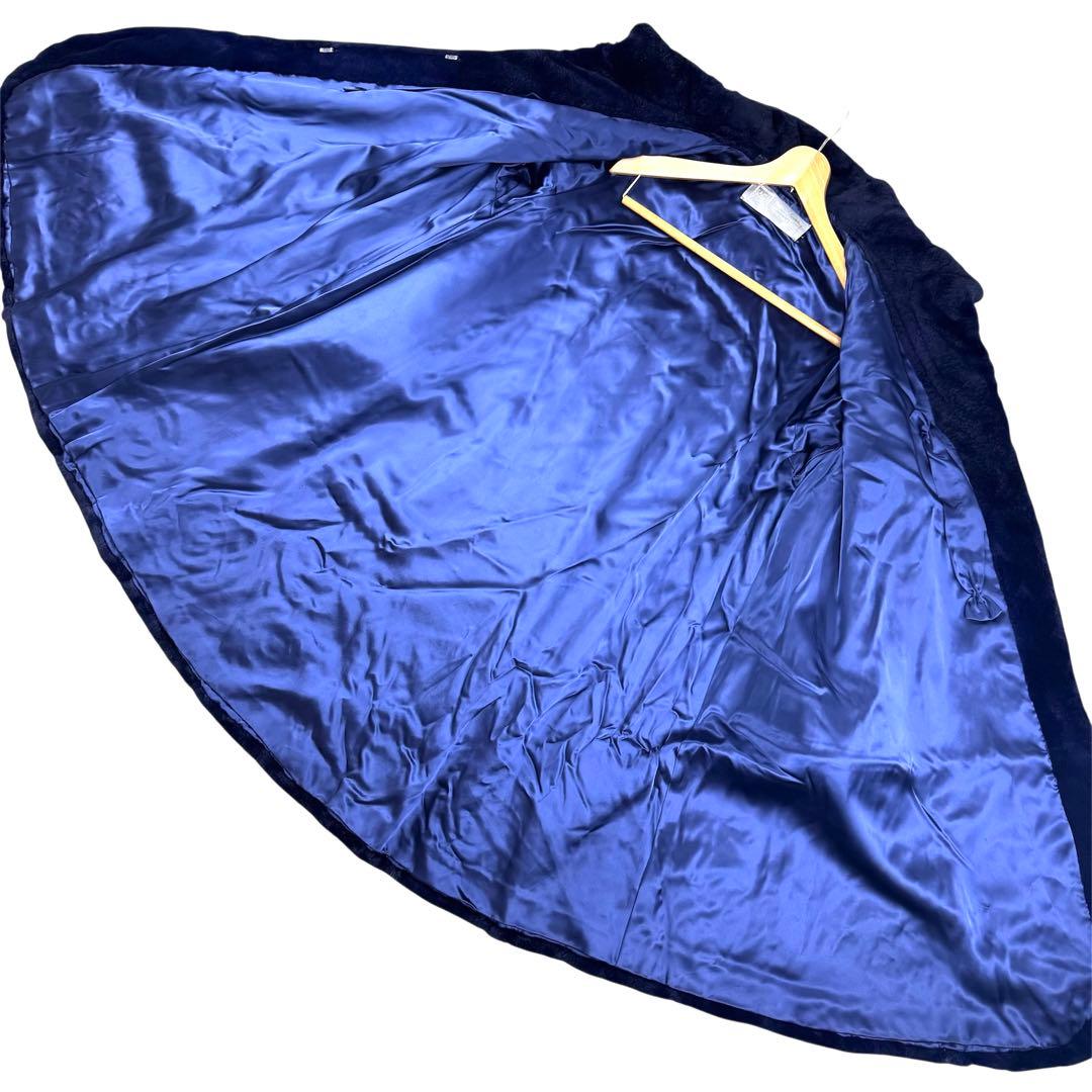 裾周り 222 サガミンク ファーコート リアルファー ロング デザイン XL