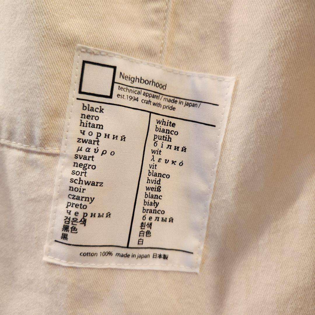 24SS NEIGHBORHOOD SHOP COAT ホワイト